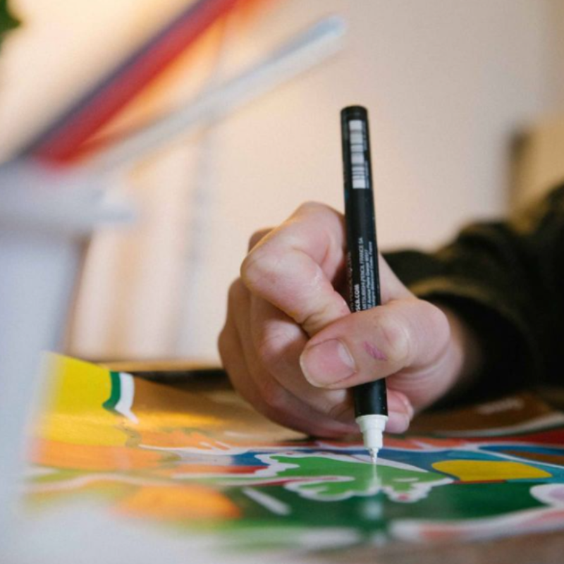 Art Print 'Roken uit Raam'
