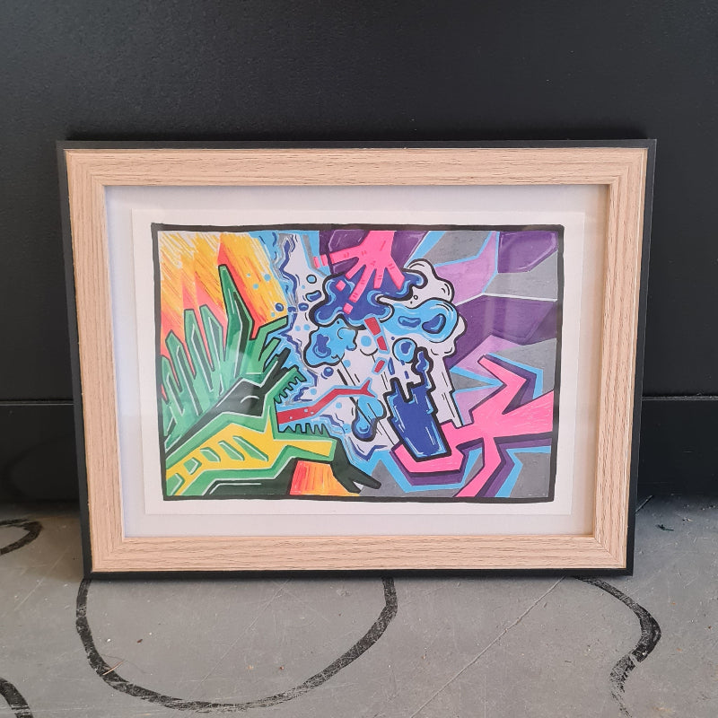 Art Print 'Fighting Dragons'