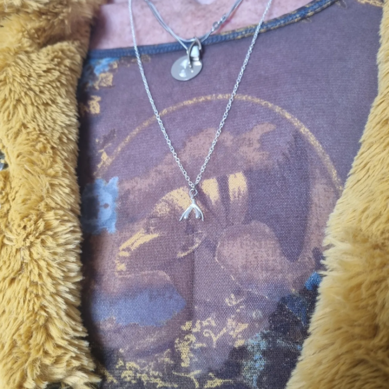 Clit of Silver necklace