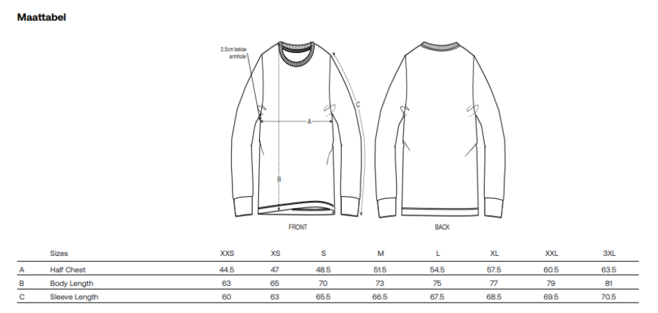Longsleeve 'Print Arm' natural raw