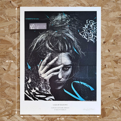 Artprint 'Gaze of Shadows' Combolution