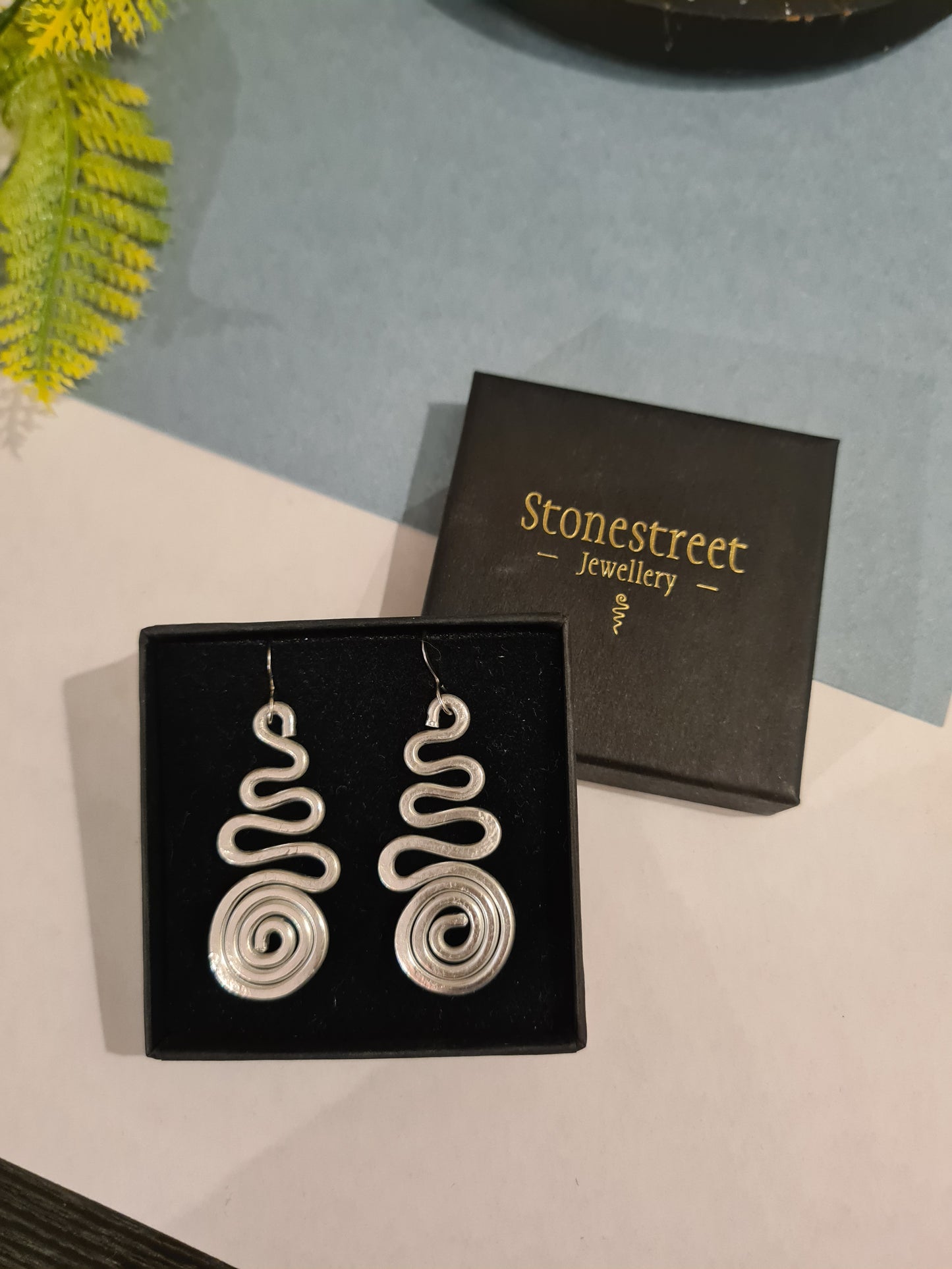 Stonestreet 'Spiraal' Oorbellen ALU
