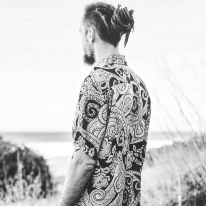 Shirt 'Canis' bruin-zwart