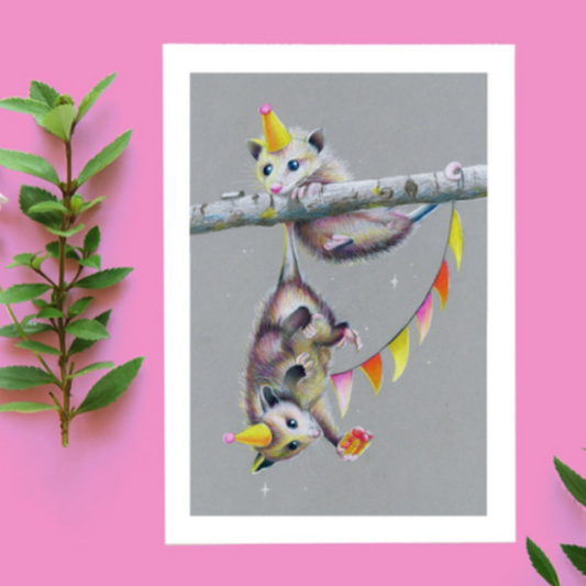 Kaart 'Possum Party'
