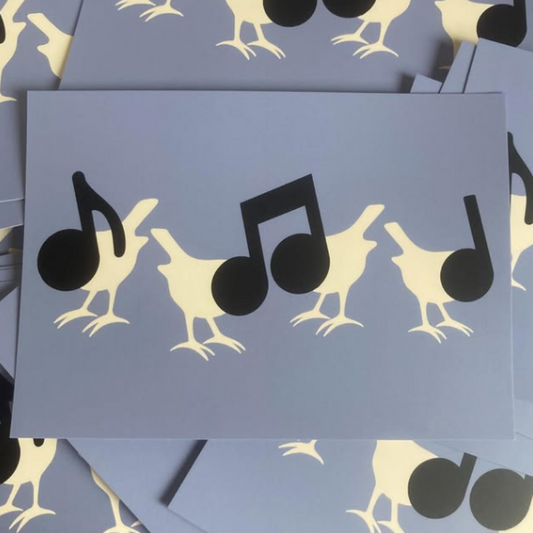 Postkaart 'Tweet tweet'