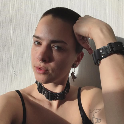 Cuff/Choker LINK HEIJST black