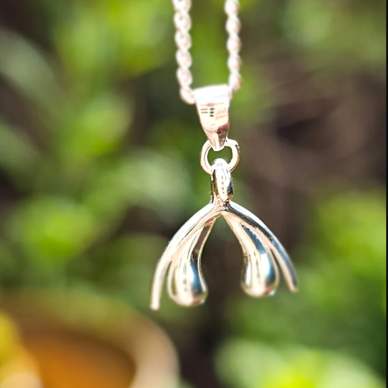 Clit of Silver necklace
