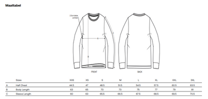 Longsleeve 'Print Arm' natural raw