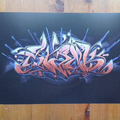 Artprint 'Orange Blast' Switzer Studio