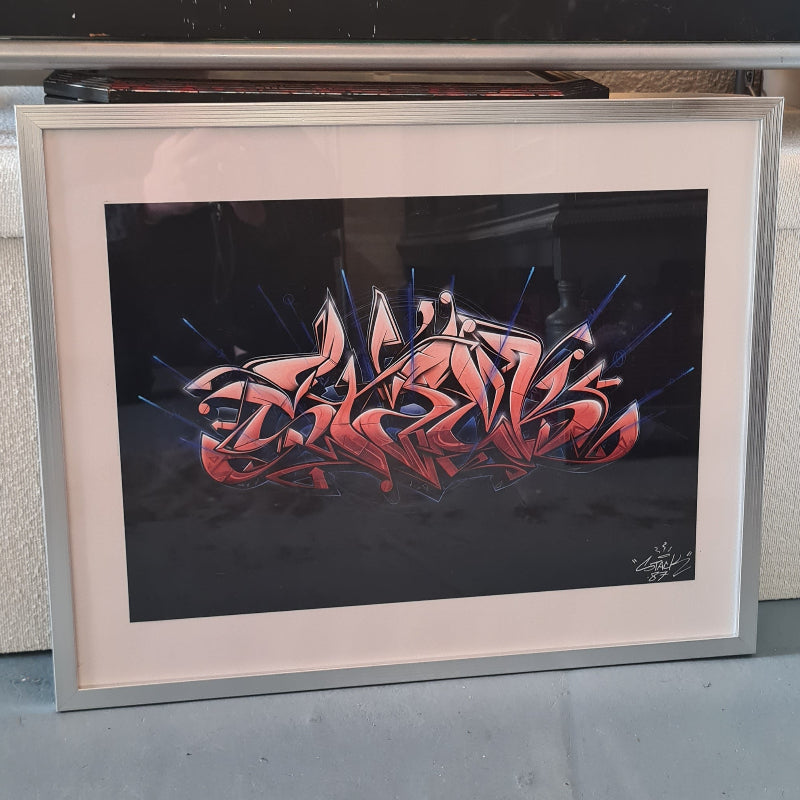 Artprint 'Orange Blast' Switzer Studio