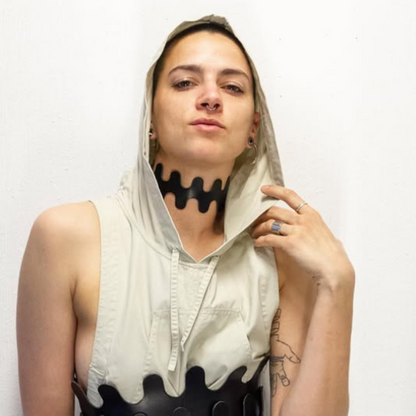 Choker SQUIGGLE zwart HEIJST