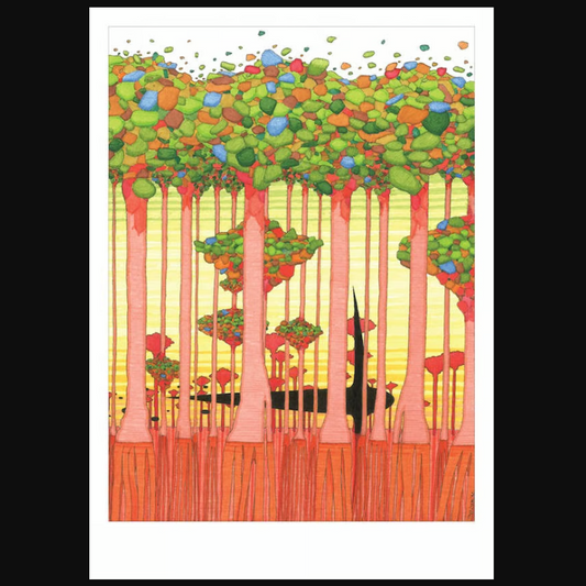 Print 'Thijs Jager' Red Trees