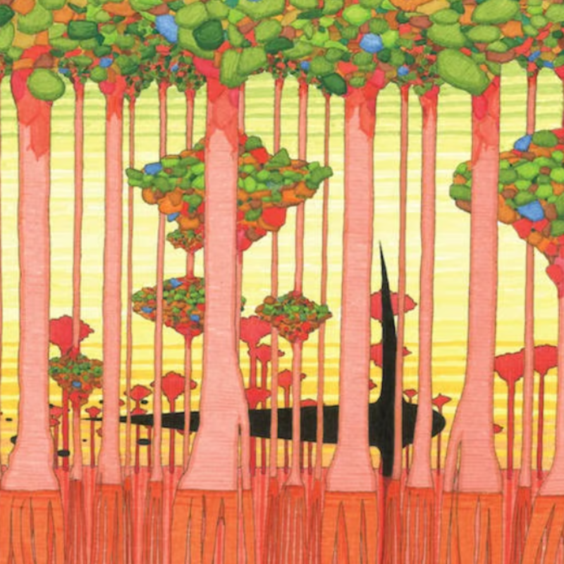 Print 'Thijs Jager' Red Trees