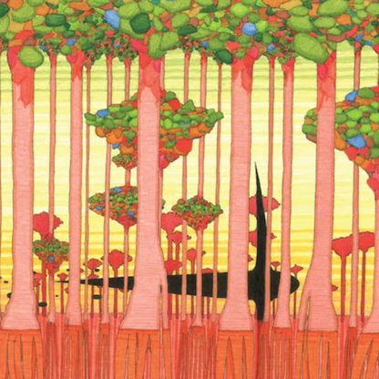 Print 'Thijs Jager' Red Trees