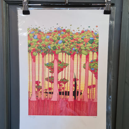 Print 'Thijs Jager' Red Trees