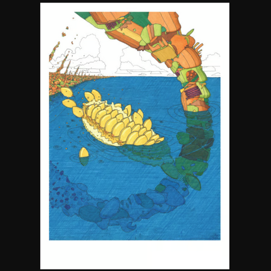 Print 'Thijs Jager' Ascending from Water