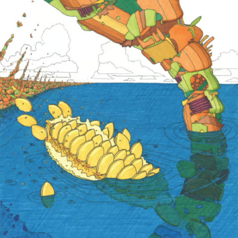 Print 'Thijs Jager' Ascending from Water