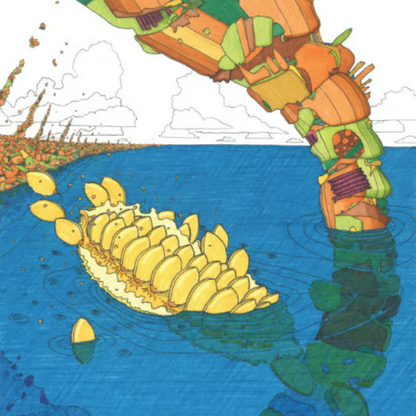 Print 'Thijs Jager' Ascending from Water