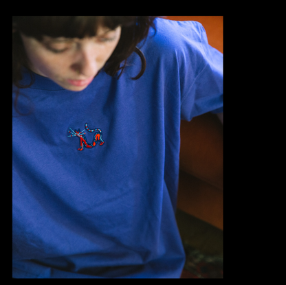 Shirt 'Catpose' boxy dusk