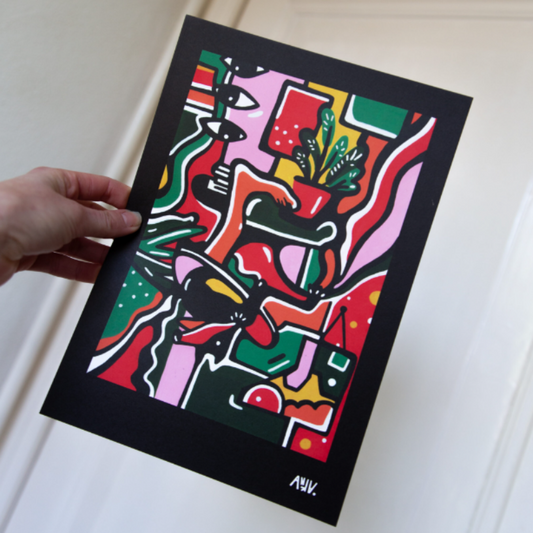 Art Print 'Op De Kop'