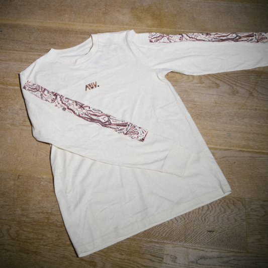 Longsleeve 'Print Arm' natural raw