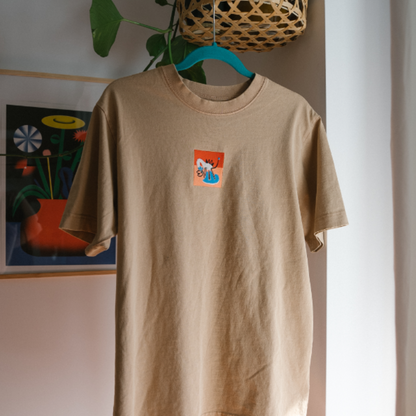 Shirt 'Monster' lichtbruin