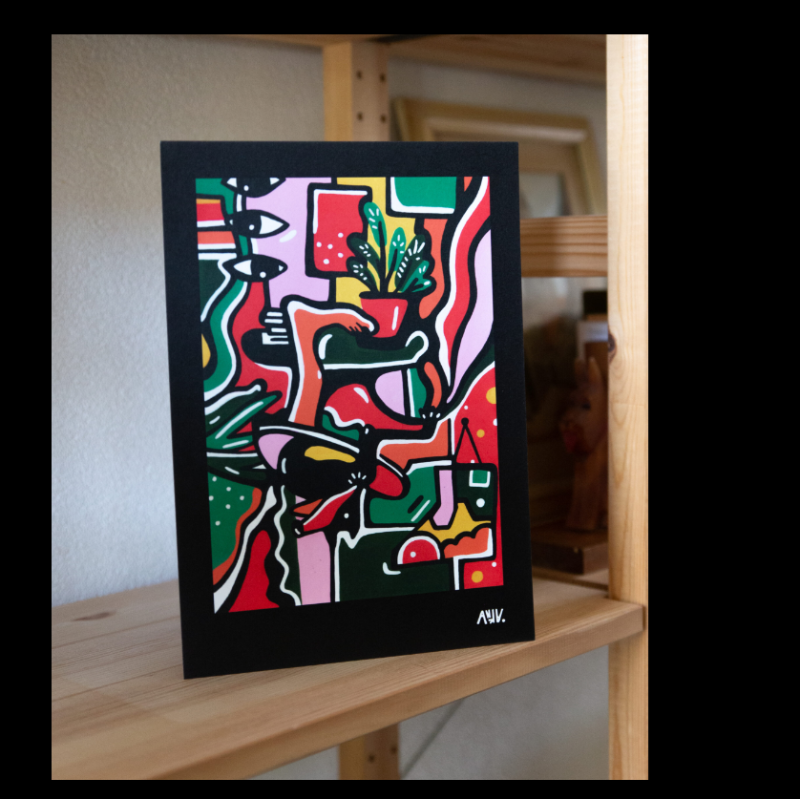 Art Print 'Op De Kop'