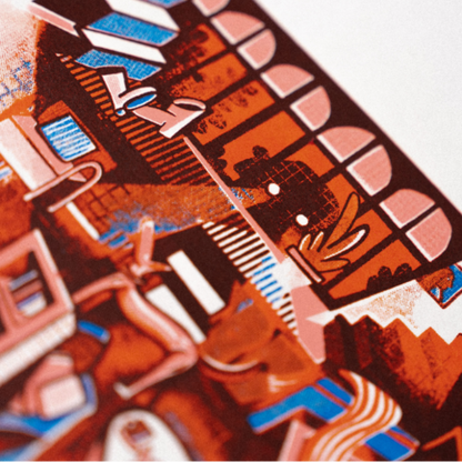 Art Print/Zeefdruk 'Woonkamer'