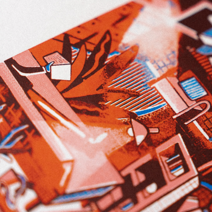 Art Print/Zeefdruk 'Woonkamer'