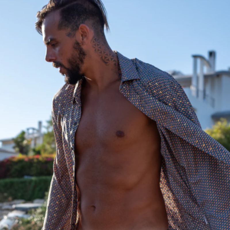 Shirt 'Aquila' Fauna Leaves