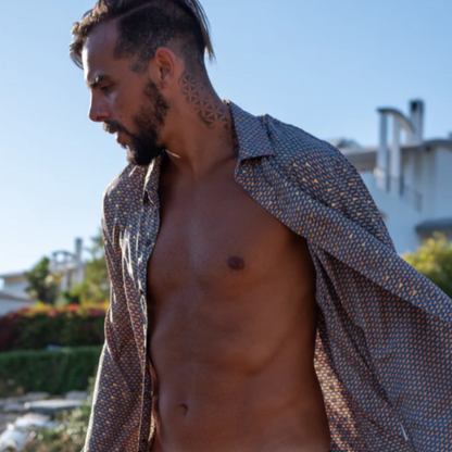 Shirt 'Aquila' Fauna Leaves
