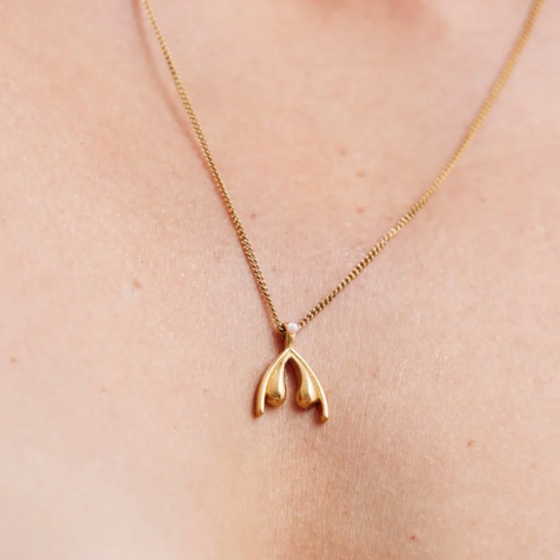 ODE Women Mini Clit Pearl Necklace GP