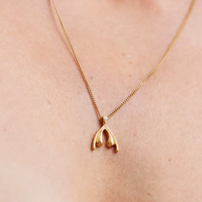 ODE Women Mini Clit Pearl Necklace GP