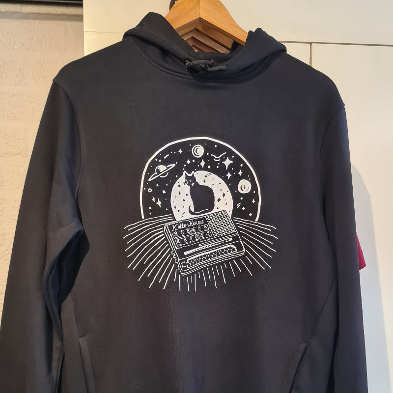 Trui hoodie met Kattenherrie 'Synth'