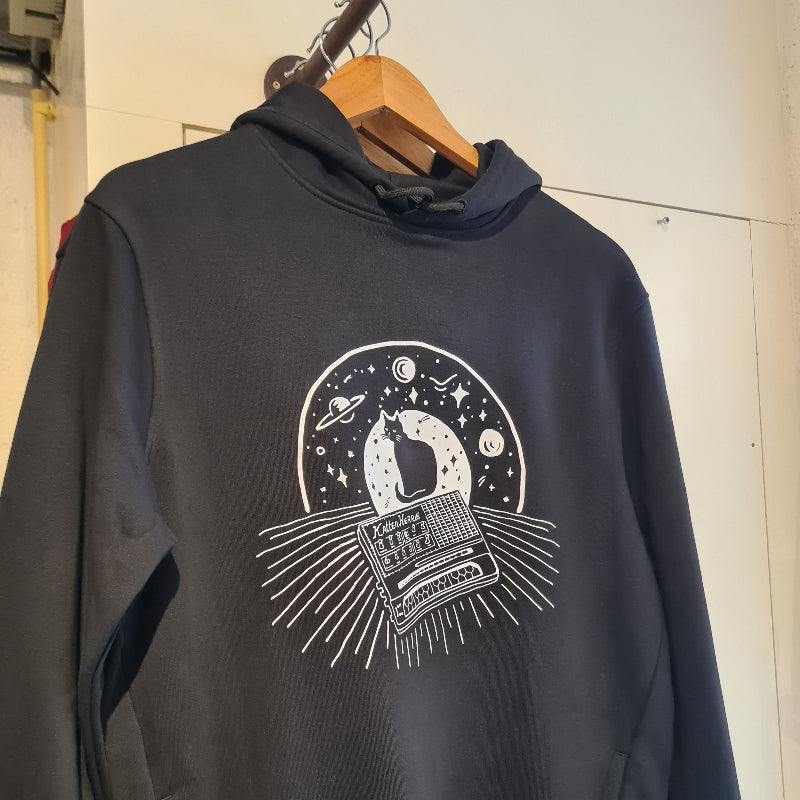 Trui hoodie met Kattenherrie 'Synth'