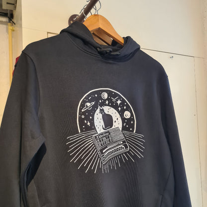 Trui hoodie met Kattenherrie 'Synth'
