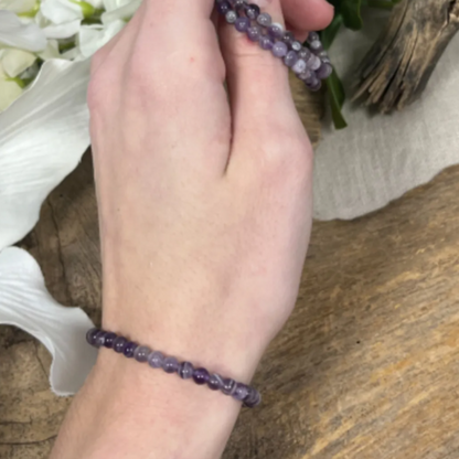 Armband 4mm Amethist