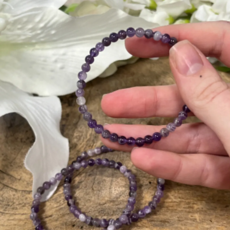 Armband 4mm Amethist