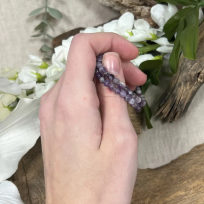 Armband 4mm Amethist