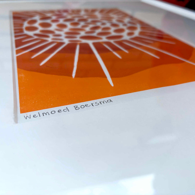 Welmaakt 'ORANJE' lino-print