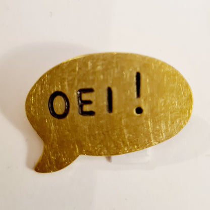 Broche 'Tekstballon'